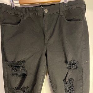 Distressed Denim Jeans